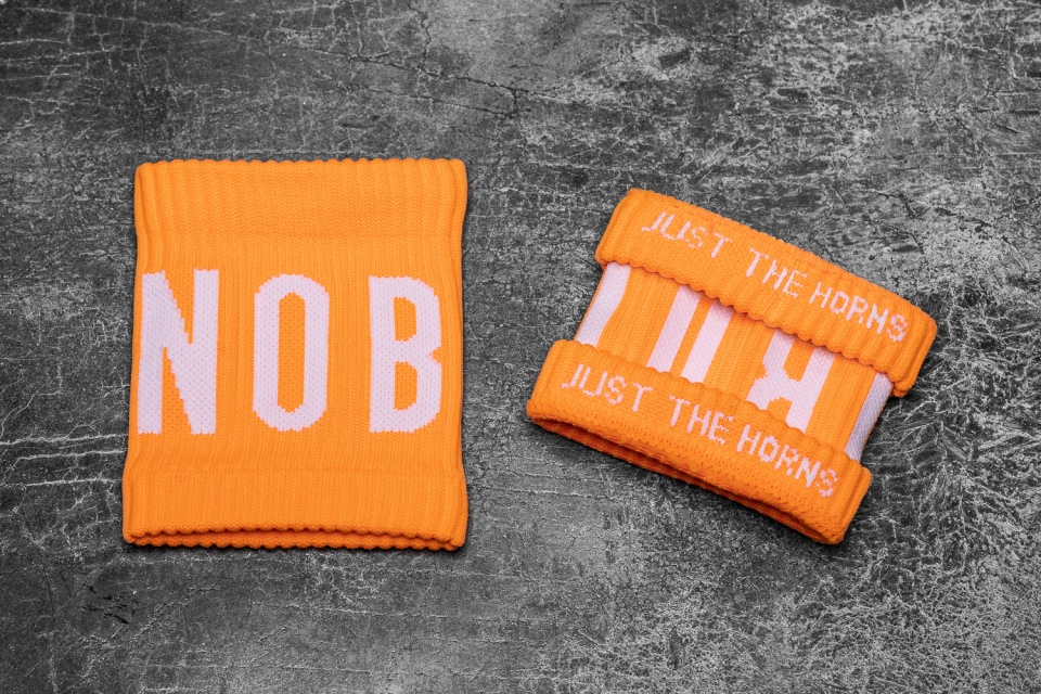 NOBULL Wrist Bands (Neon) Orange